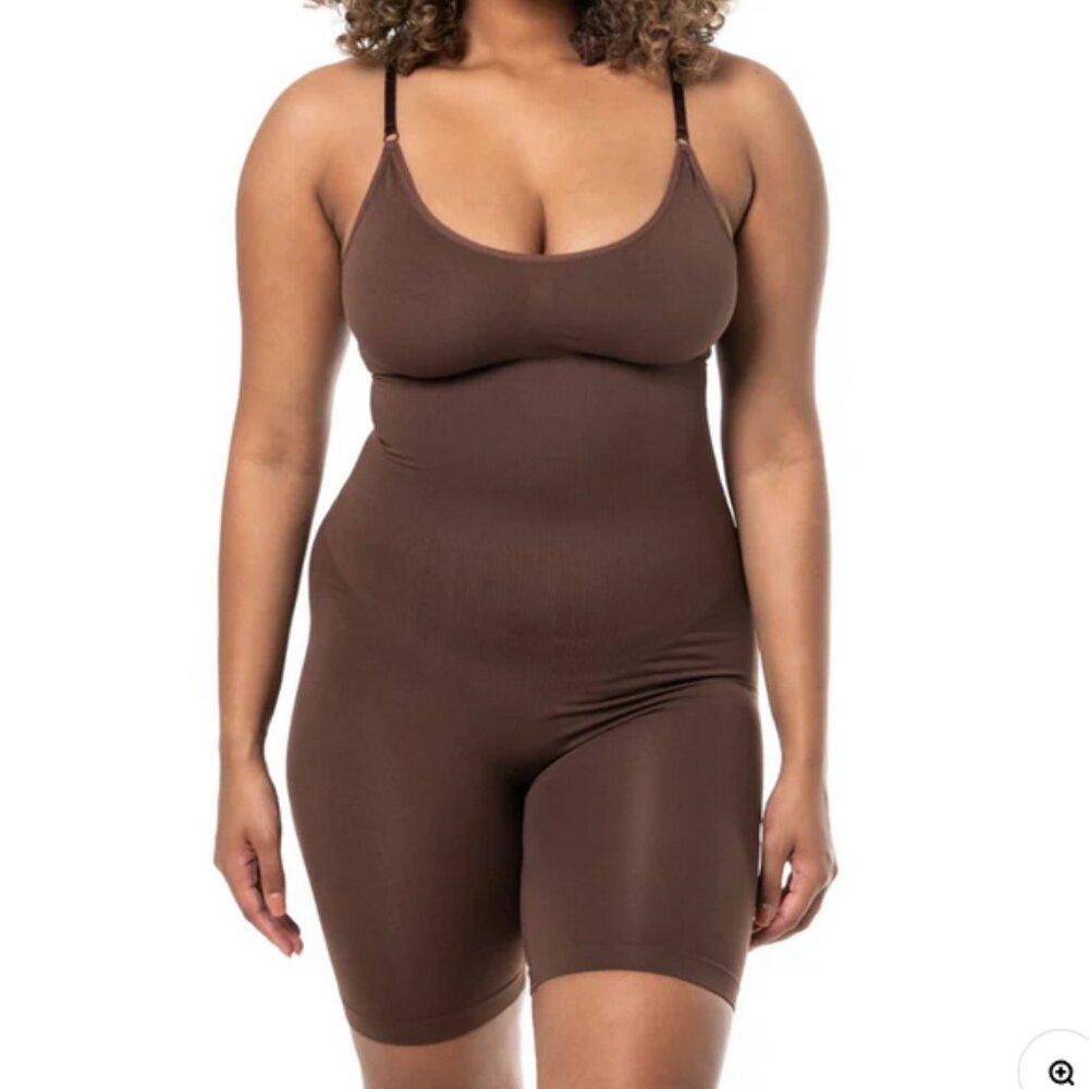 New Heyshape Sculpting Shapewear Bodysuit Brown Women's Size Large